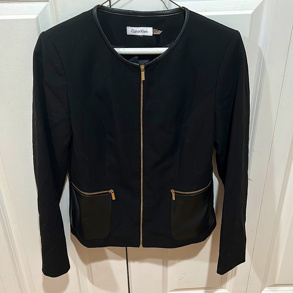 Calvin Klein zip up blazer